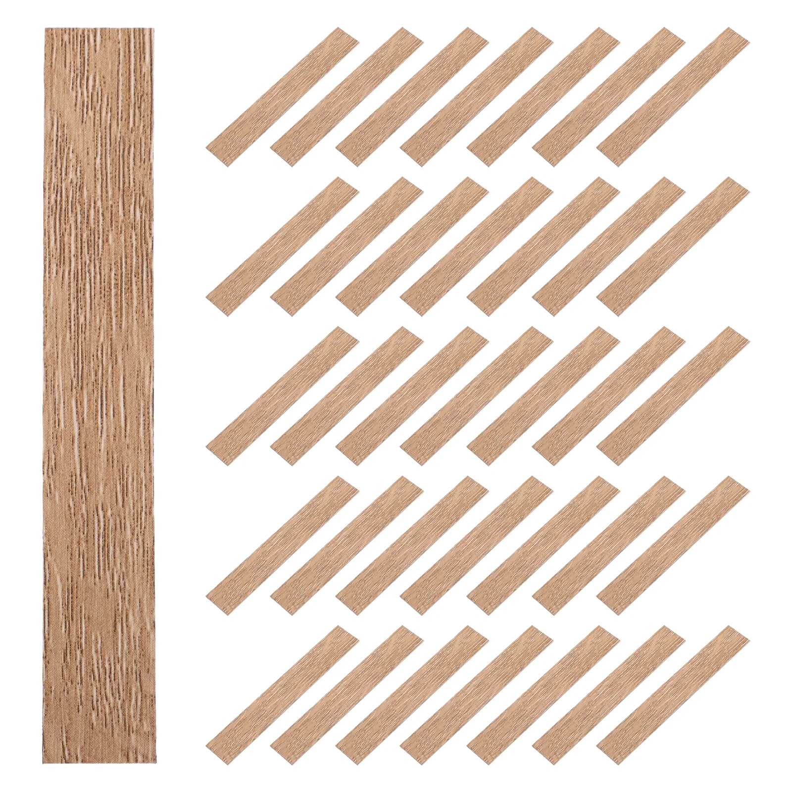 

40Pcs Miniature Dollhouse Wood Flooring Natural Grain Panels Durable Easy Install for DIY Mini House Accessories