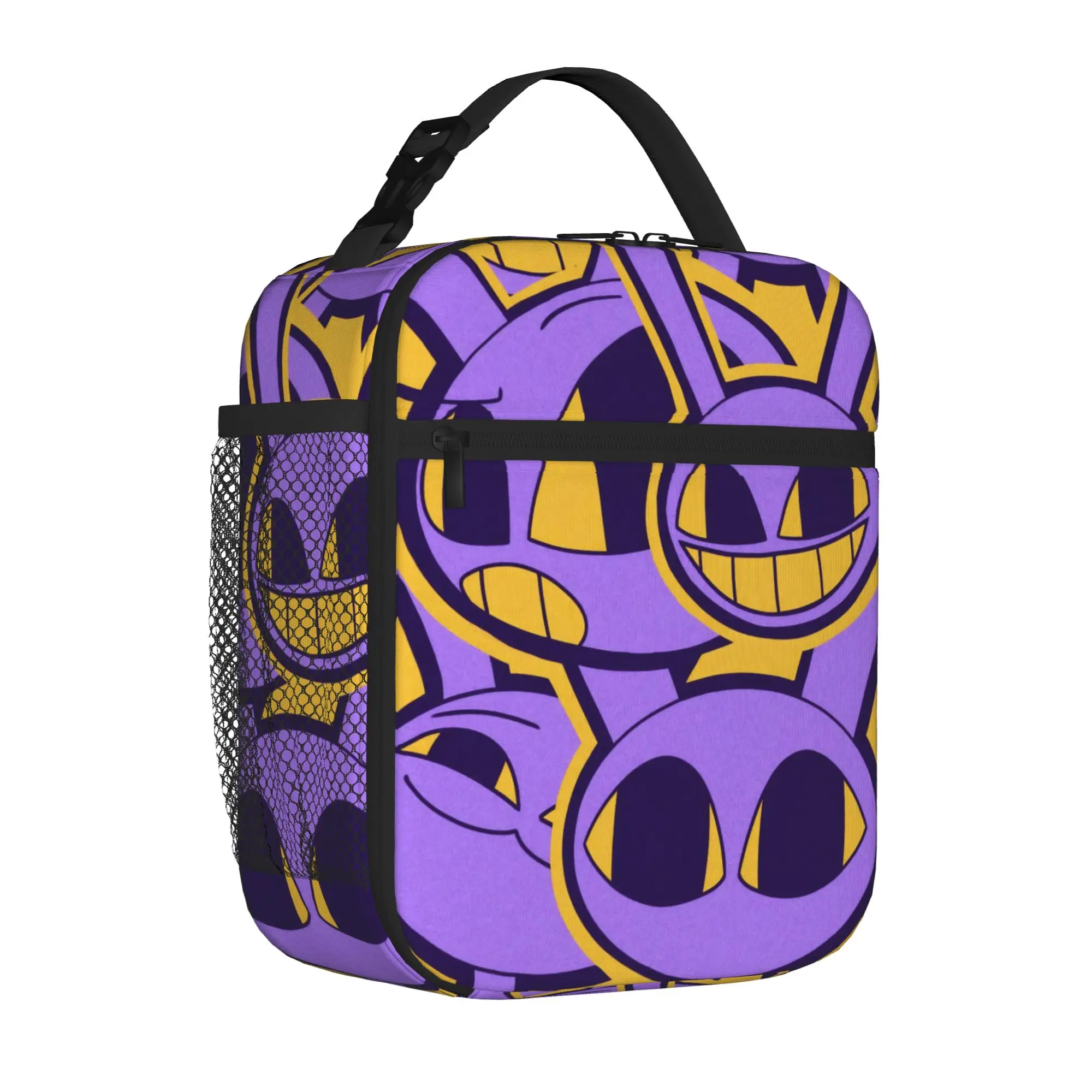 Insulated Lunch Tote Bag Jax's Abstraction Game Causal Glitch Rabbit Fanart Cooler Thermal Lunch Food Box Lightweight For School