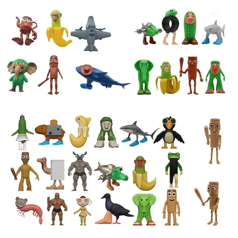 Tung Tung Tung Sahur parodia creativa tiburón palo figura coleccionable modelo decoración de escritorio