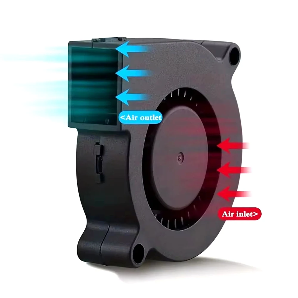 DC 5V 7515 Dual Ball Centrifuge Radial Cooler 50/75mm USB Computer Cooling Fan 75x15mm Brushless Turbo Blower