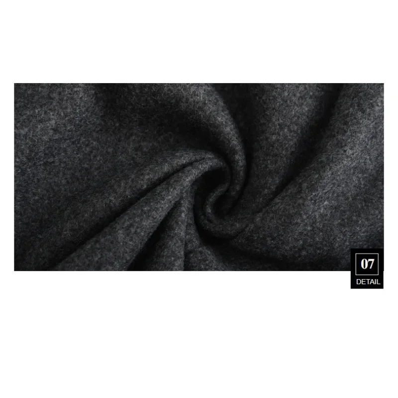 Luxury Tweed Coat Men Autumn Winter Overcoat Mid-length Windbreaker Double-breasted Slim Lapel Jacket Outerwear Men Clothing New