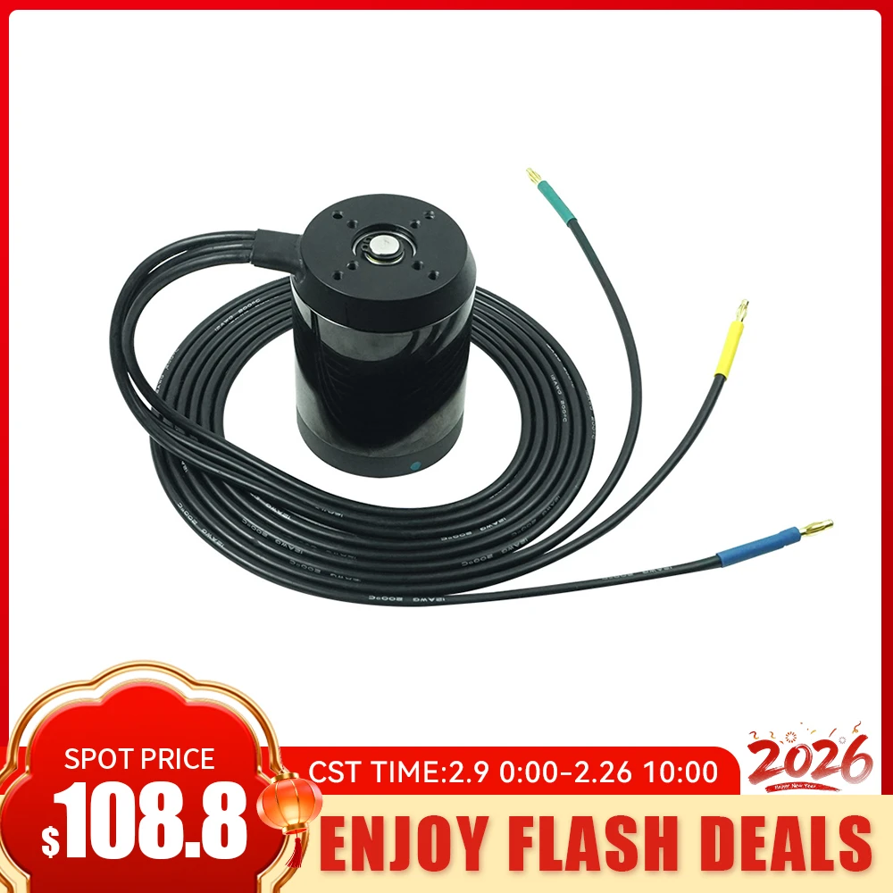 Sonderangebot: Flipsky Wasserdichter Bürstenloser DC 6384 Motor 140KV 4400W für Surfbretter, Boote und Unterwasserantriebe |   H