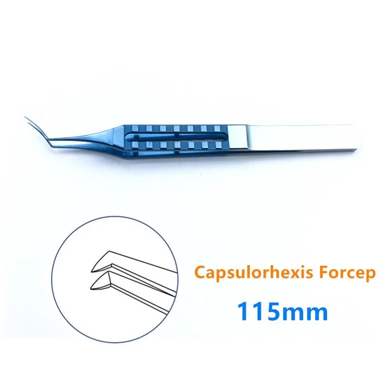 

Ophthalmic Tweezers Forceps Ultrata Style Capsulorhexis Forcep 115mm Ophthalmic Eye Instrument