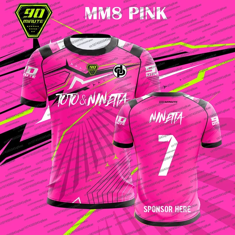 تي شيرت رجالي عصري شعبي جديد لعام 2025 تي شيرت مايوه 90 دقيقة توتو و نينيتا بري مريح غير رسمي يسمح بمرور الهواء للجنسين