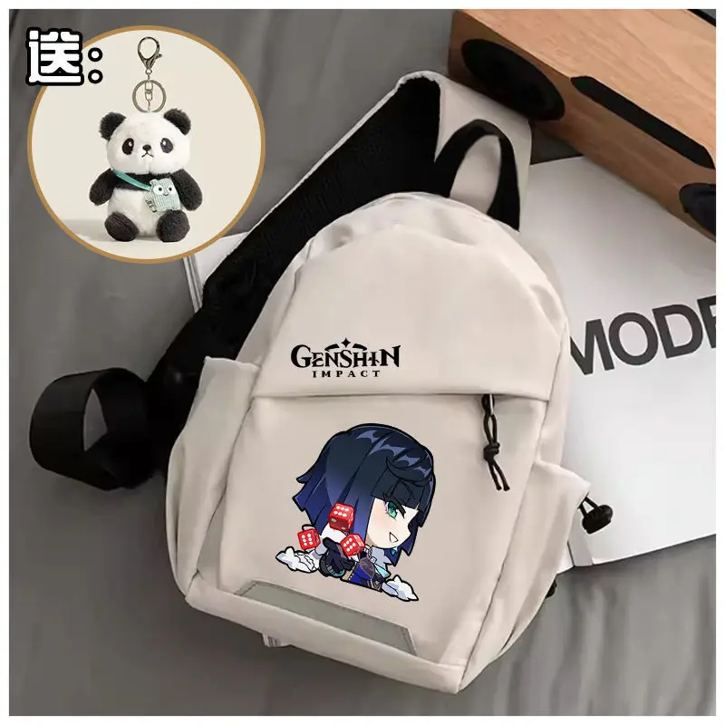 Genshin Impact Emoji Chest For Girls, Crossbody Alhaedys New Bag, Ningguang Casual Small Backpack, Men's Shoulder Bag Ani