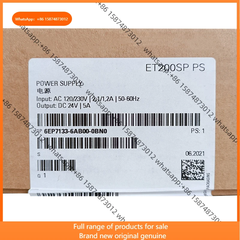 Gold Seller 6EP7133-6AB00-0BN0  ET200SP 24V 5A  Power Module PLC Controller Brand New Original Spot