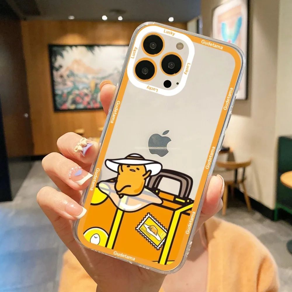 Sario-G-Gudetama Phone Case For iPhone 11,12,13,14,15,15 pro,13 promax,14 plus,15 mini