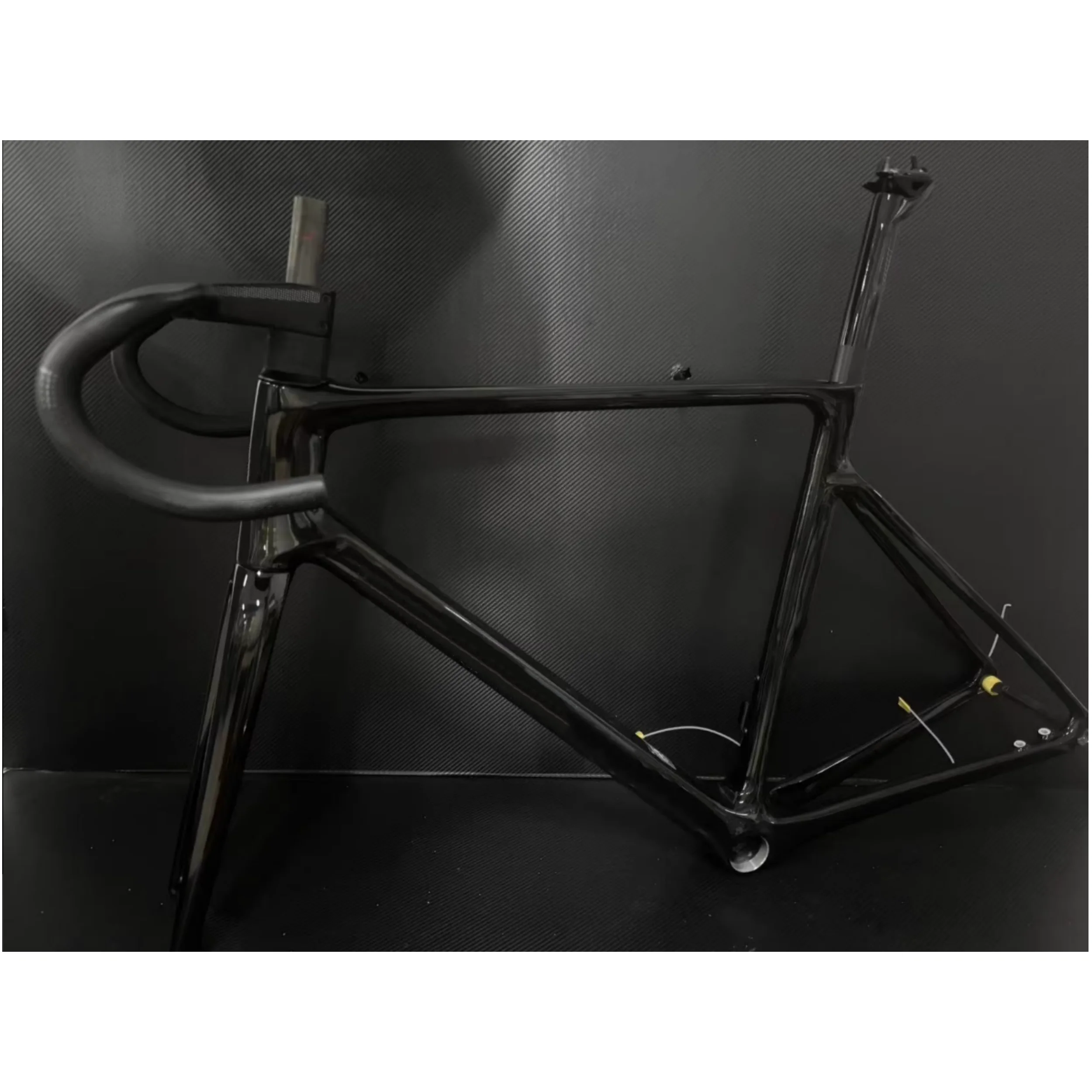 

V4RS дорожная карбоновая рама, черные глянцевые рамы для скоростного велосипеда T1000 UD T47, комплект рамы для гоночного велосипеда с дисковым тормозом + руль, индивидуальный логотип DPD