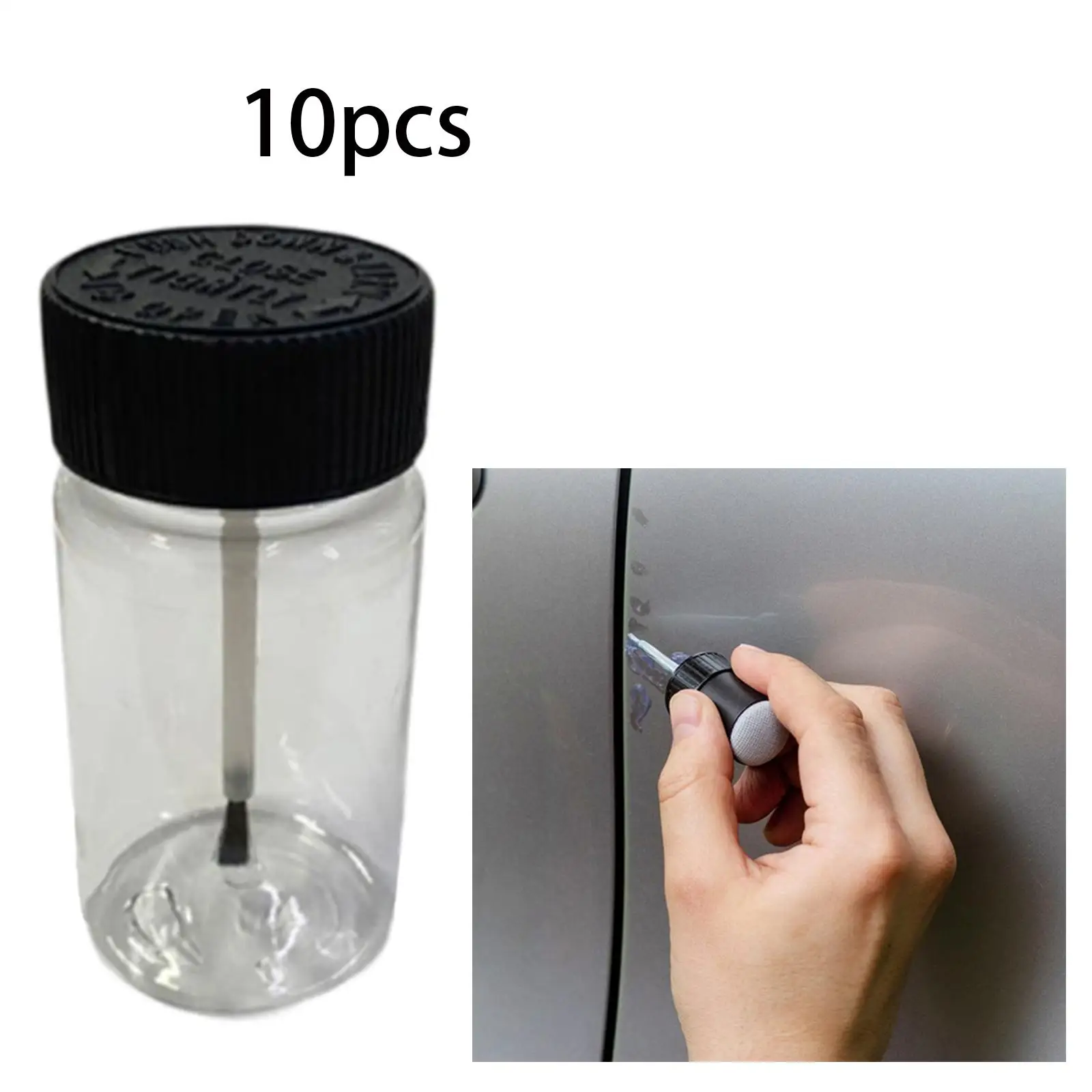 10Pcs Touchup Paint Applicator Bottles Reusable Fixing Wall, Stone Chips, Scratches, Car Surface Empty Touch up Paint Bottles