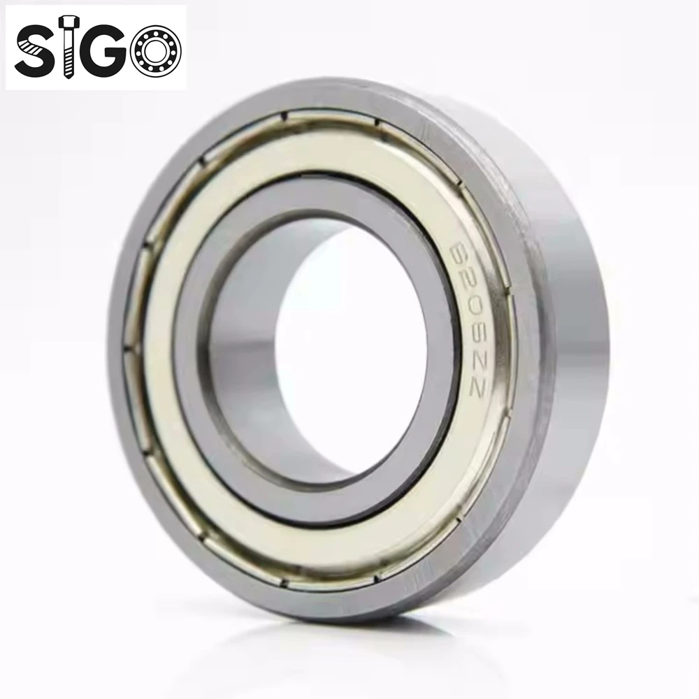 Esfera profunda Sigo 6200 6201 6202 6203 6204 6205 6206 6207 6208 6209 ZZ Z RS 2RS Rolamentos de aço cromado
