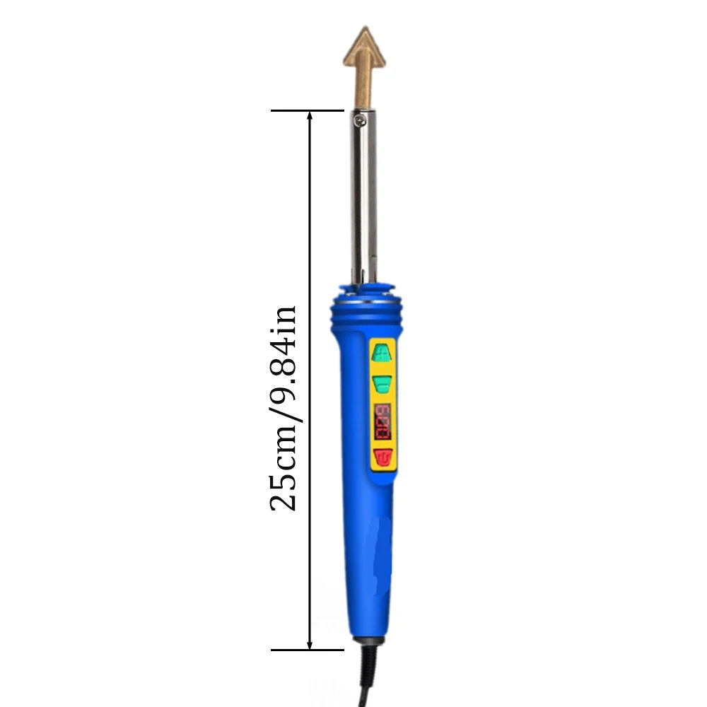 Imagem -06 - Ferro de Solda Elétrico para o Reparo do Carro Kit de Solda de Plástico Soldador de Aquecimento Rápido Ferramenta de Engomar de Couro Controle de Temperatura