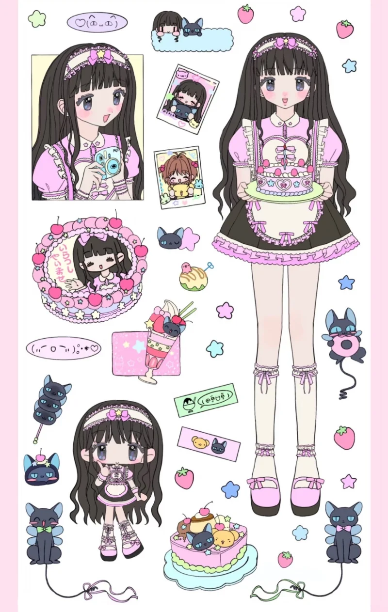 Anime Inspired Sticker Cute Ca - Phone Accessories For Teens recension och pris