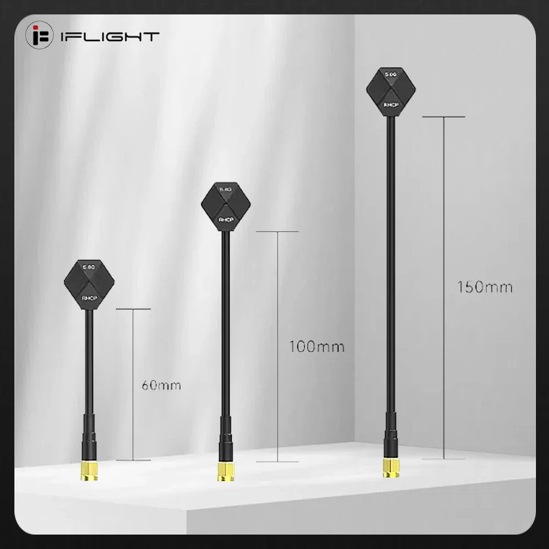 IFlight Albatross V2 SMA 5,8 ГГц 2,4 дБи Антенна LHCP RP SMA / RHCP SMA 60 мм/100 мм/150 мм для FPV Racing Drone Part