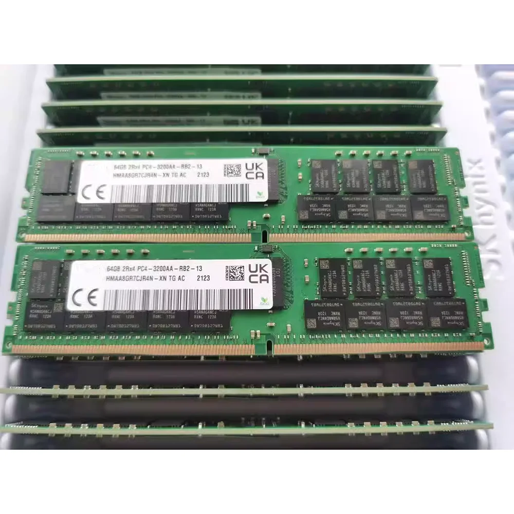 Imagem -03 - Memória de Servidor para sk Hynix Ram 64gb 64g Hmaa8gr7cjr4n-xn Ddr4 3200 Ecc Reg Pc43200aa Rdimm pc