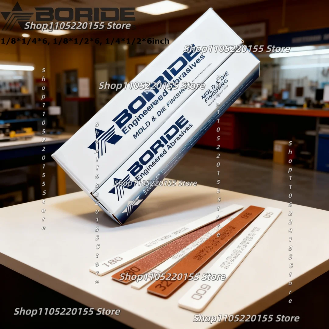 1box BORIDE AS-Red Mold Die Polishing Stone AO-White EDM Finshing Stone 1/8*1/4*6,1/8*1/2*6,1/4*1/2*6inch Grits150#~600#