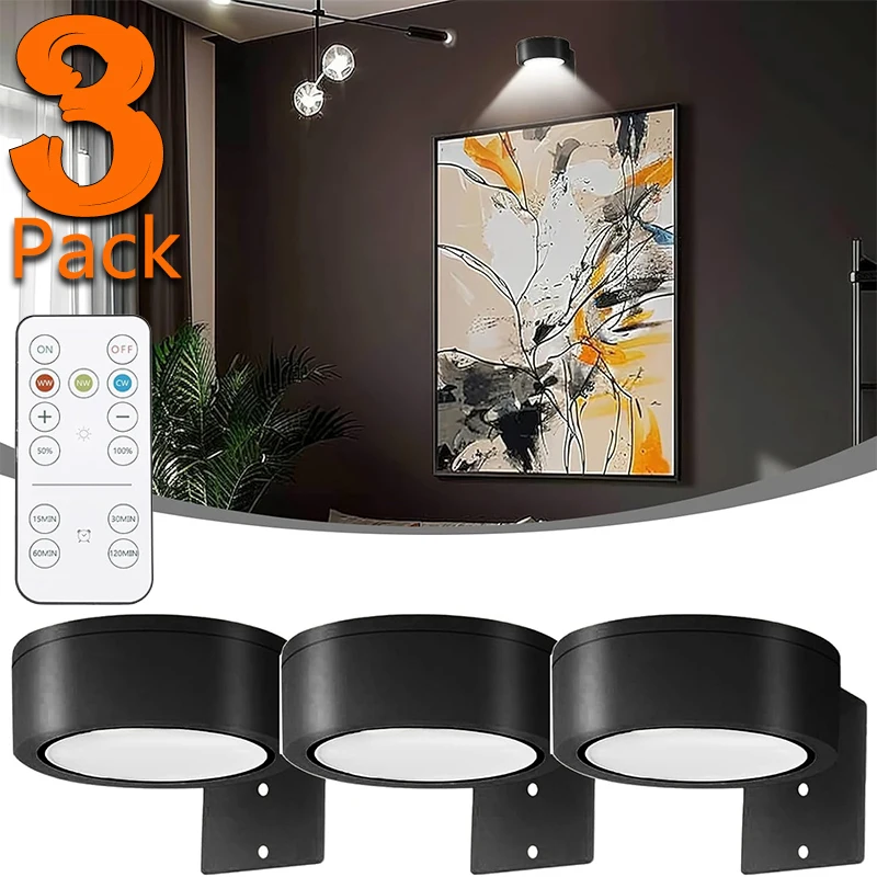 

Wall Mounted Lamps with Rechargeable Operated USB Port 3 Color Temperatures & 3 Brightness Levels Magnetic Ball Reading Bedside