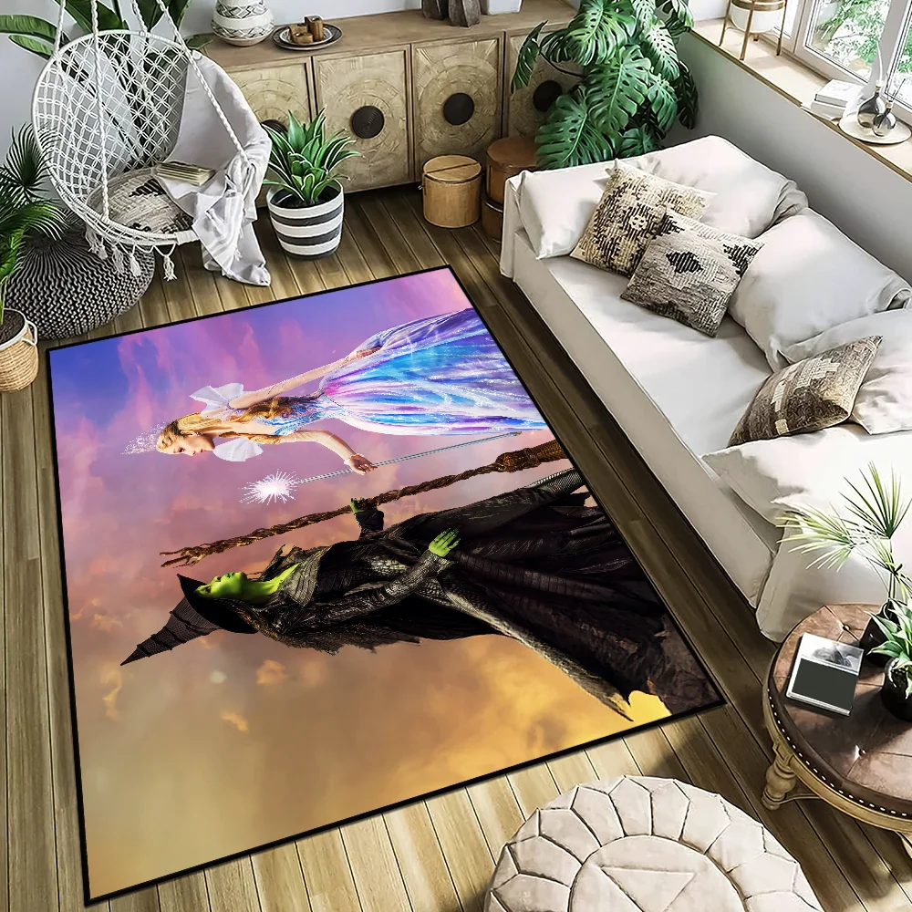 뮤지컬 판타지 영화 w-wicked for good 작은 카펫 러그 홈 데코 침실 매트 복도 발코니 입구 도어매트 장식
