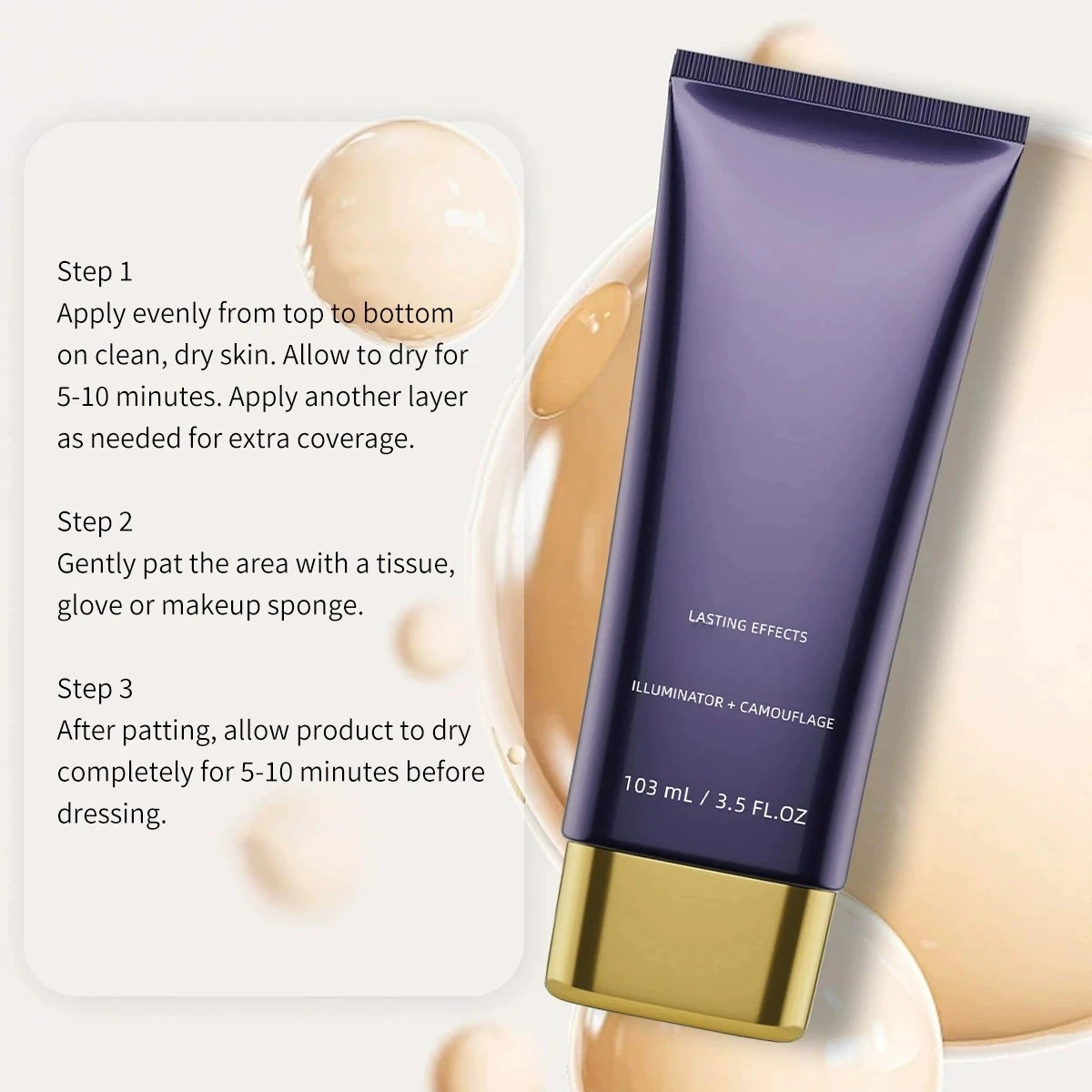 Waterproof Leg & Body Makeup-Concealer For Scars, Spots, Veins, Tattoos and More Blend Cosmetics
