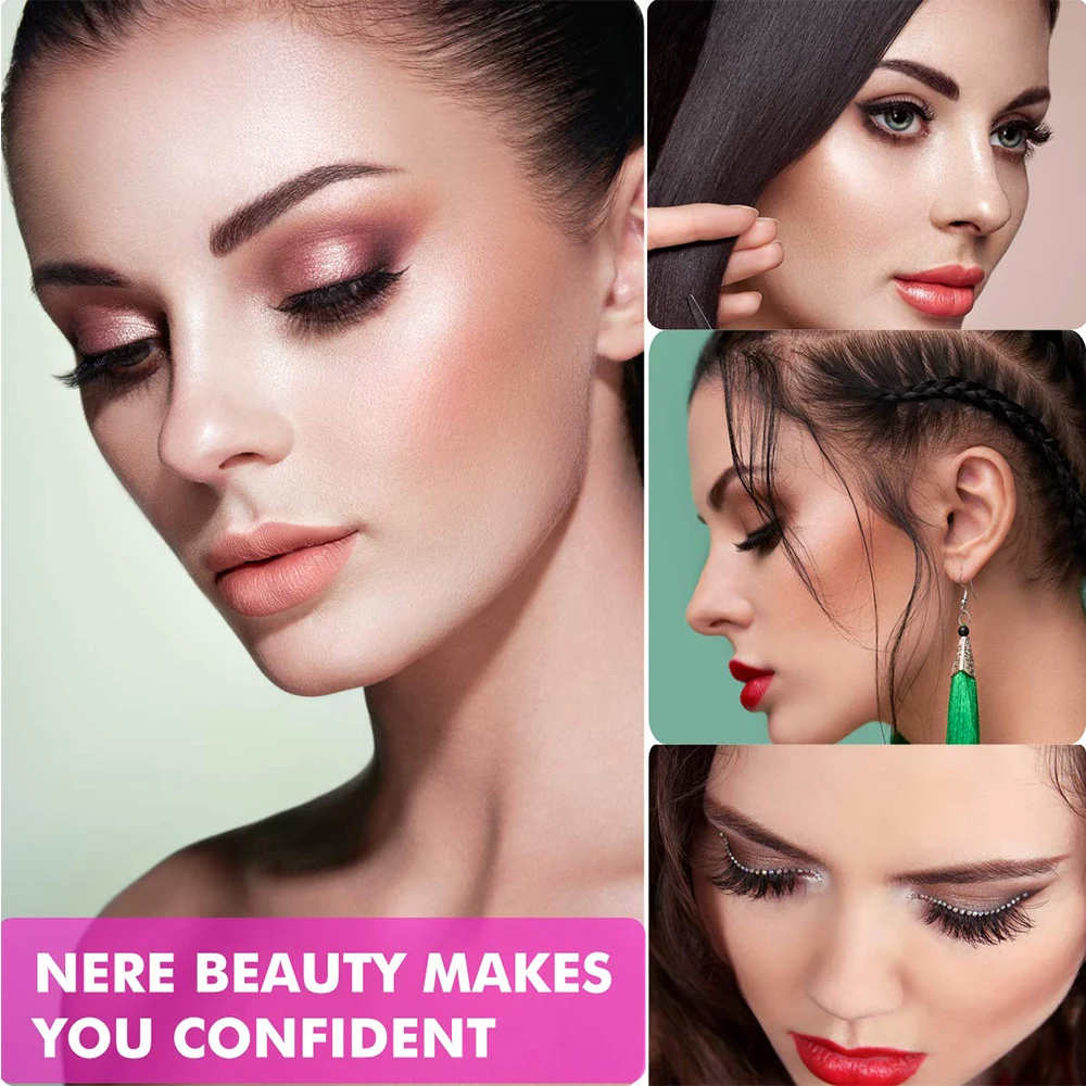 1 Paar Herbruikbare Zelfklevende Valse Wimpers Natuurlijke Lange Dikke Nep Wimpers