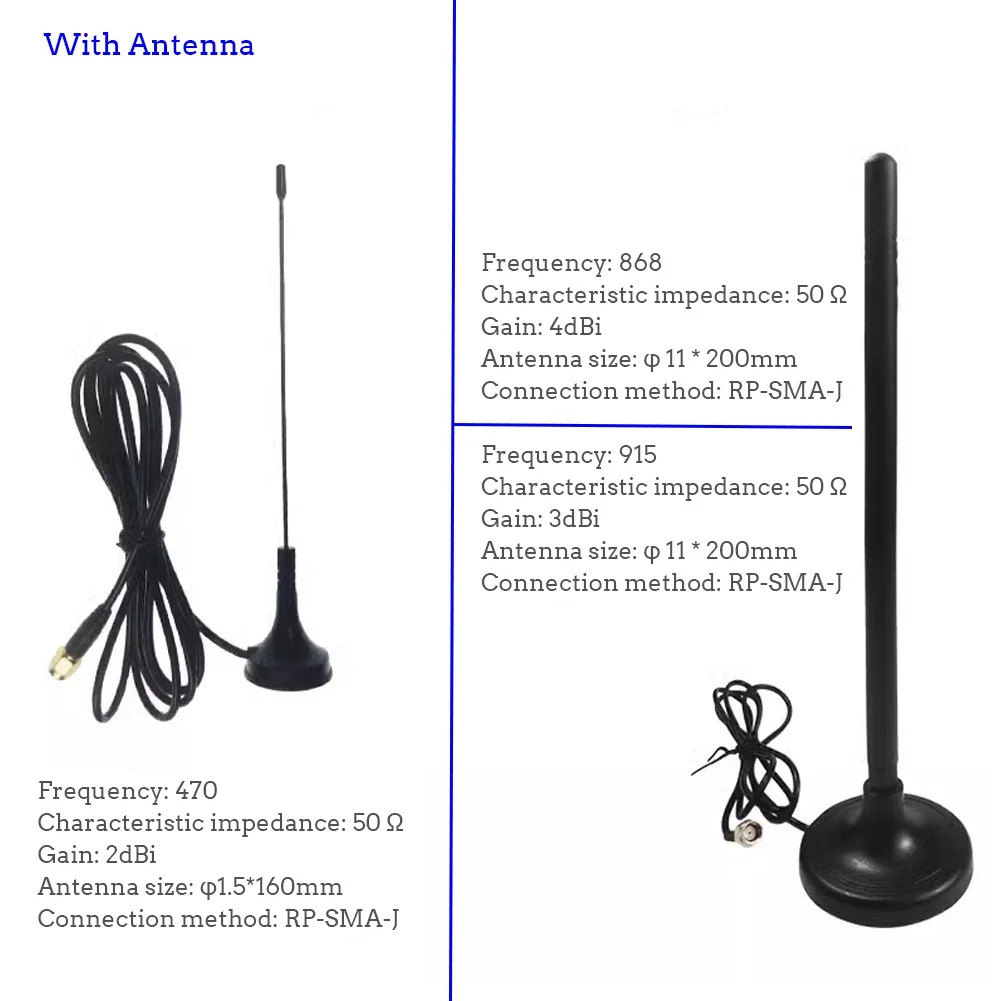 HT-M7603 Indoor LoRa Gateway 8CH MT7628+SX1303 Wi-Fi+E-thernet for Lorawan with 5V Power Adapter and Antenna 470/868/915MHZ