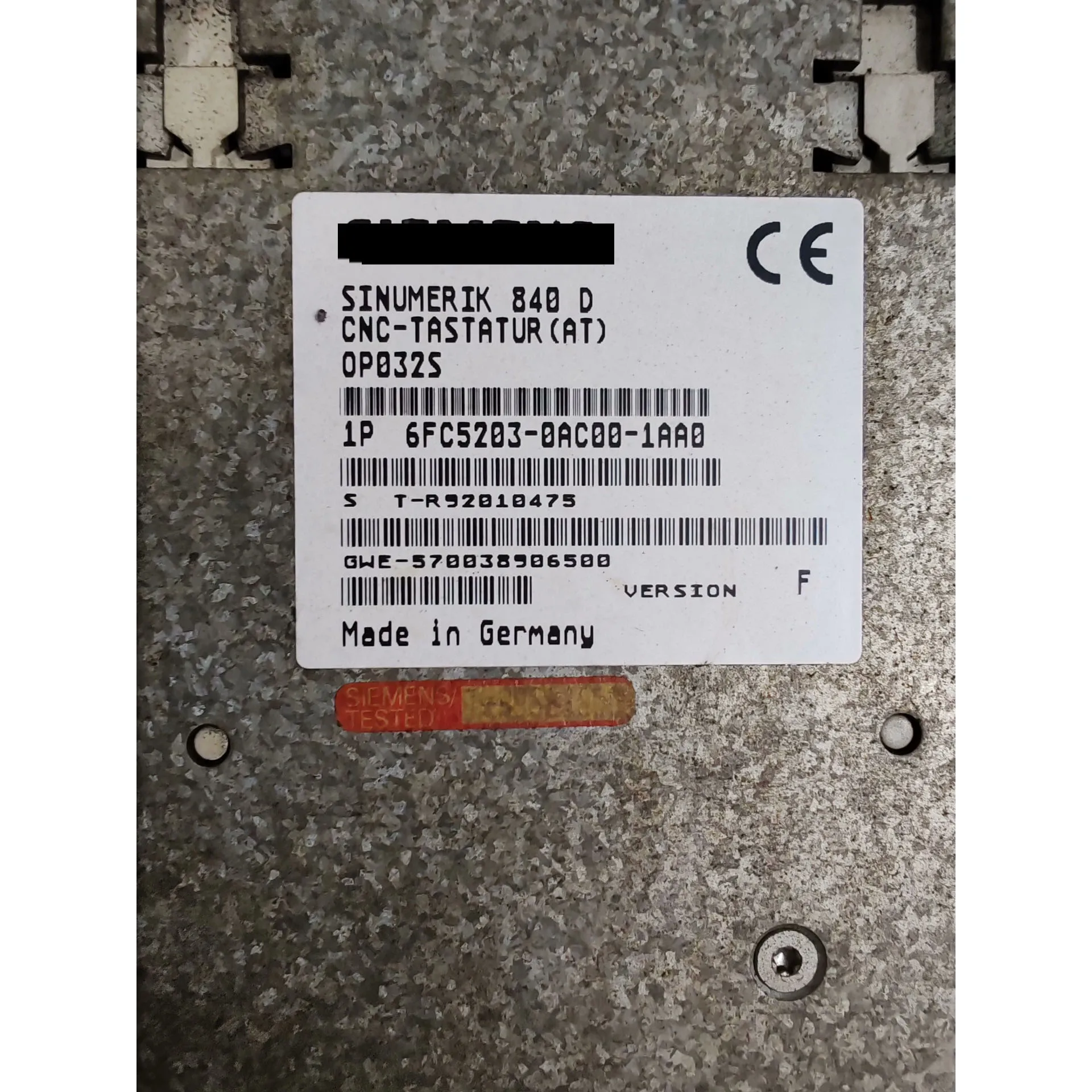 6FC5203-0AC00-1AA0 Keyboard With warranty