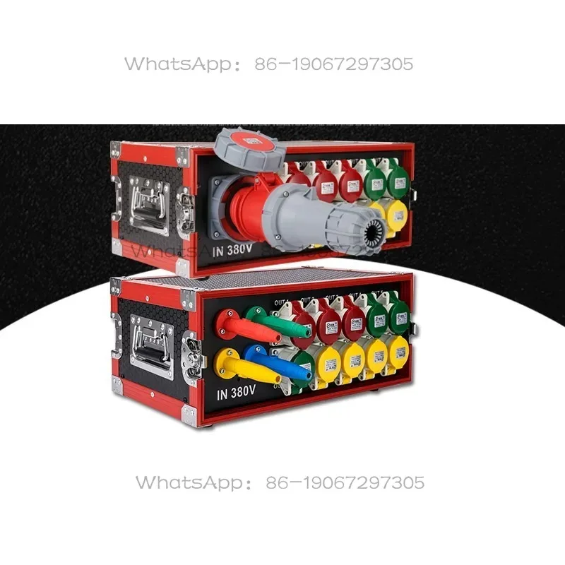 Stage lighting and audio LED large screen power supply distribution cabinet, power supply through box 10-way power supply