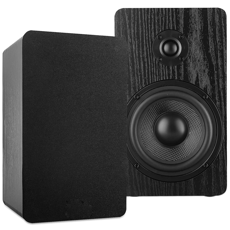 Stereo Passive Wooden Bookshelf Speaker