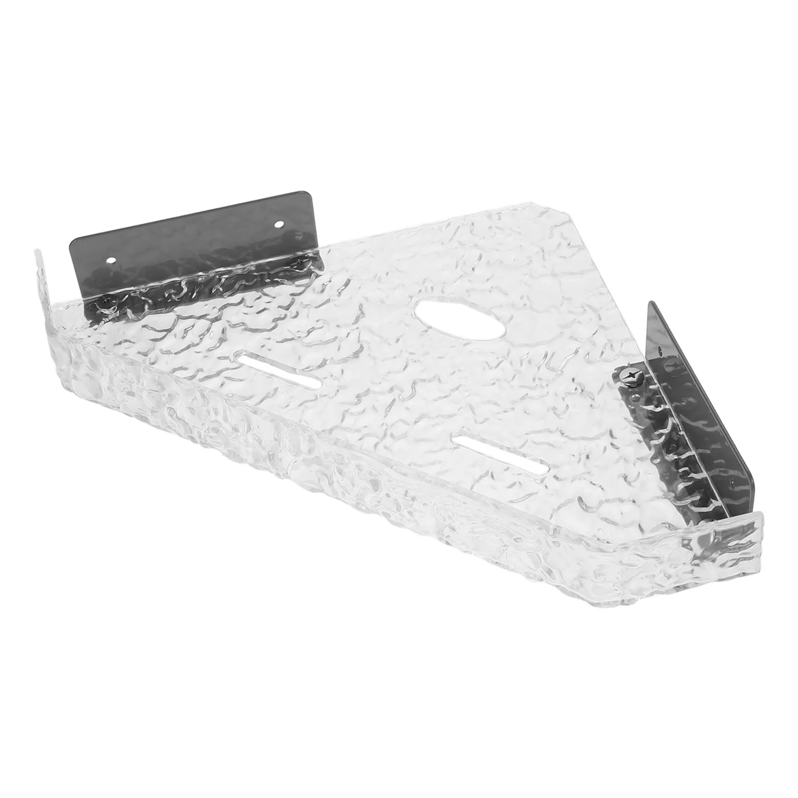 

1 Set Of Transparent Acrylic Corner Bathroom Storage Space-Saving Waterproof Shelf For Van Lightweight Travel Trailer