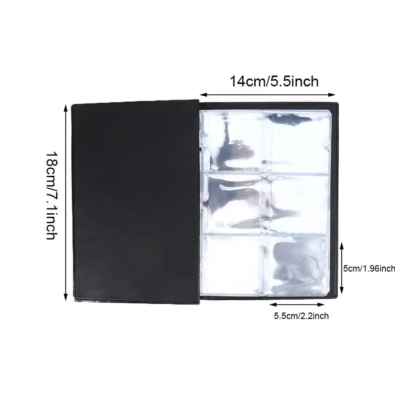 New Storage Album Pu Cover Hard Smooth Surface Portable Collection Book For Collectors Decorative Holder Commemorative