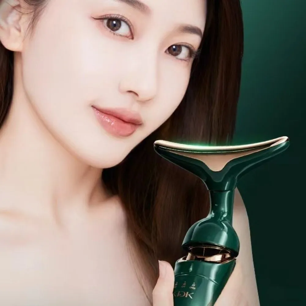 เครื่องยกกระชับผิวหน้าพลาสติก ฟื้นฟูผิว ดูแลลำคอ เครื่องมือความงาม 3 in 1 นวดรอบดวงตา เครื่องกระชับผิว