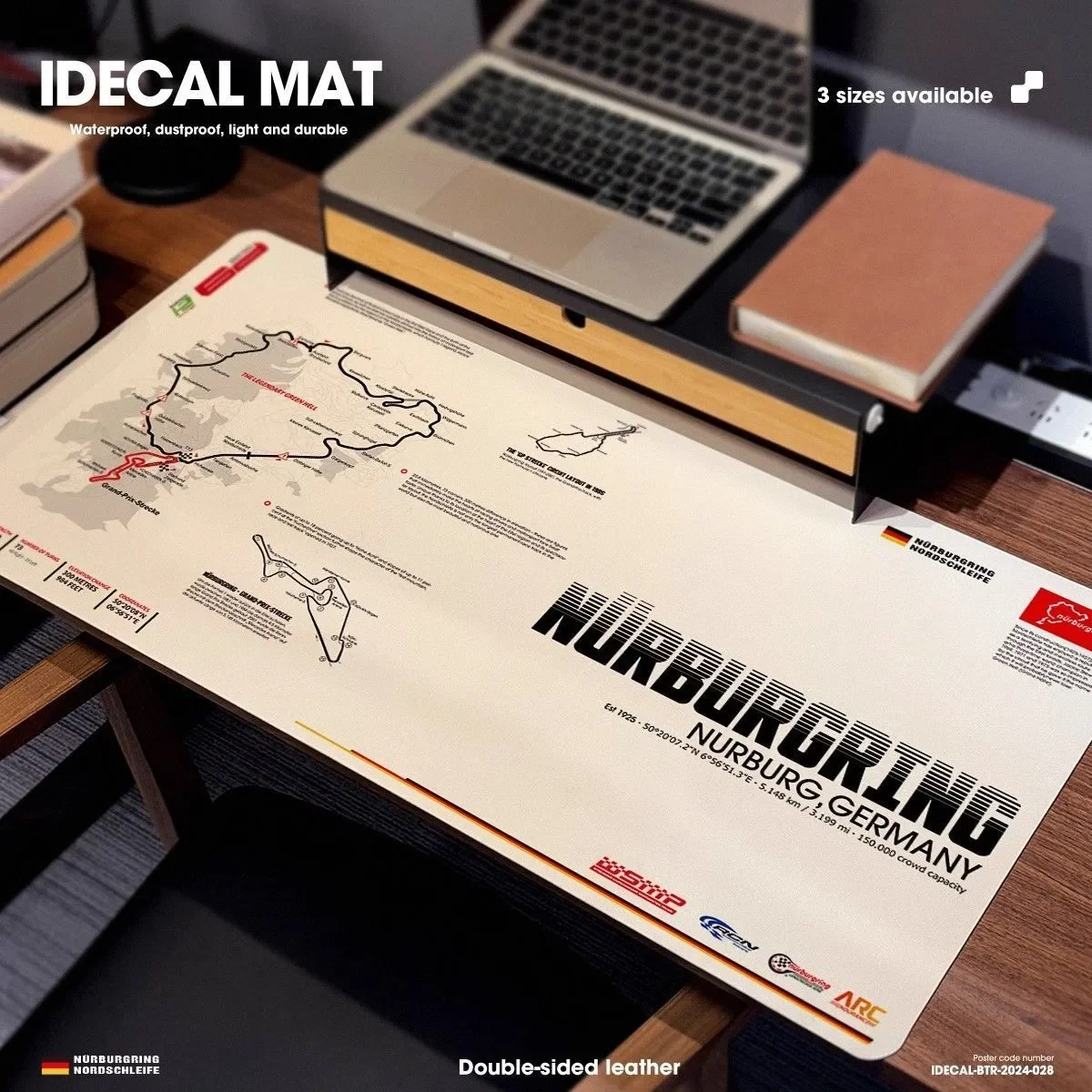 وسادة مكتب جلدية حامية لسباق السيارات كول أسود واضح ماوس الوسادة مكتب عمل حصيرة مقاوم للماء PolkaDot PU مكتب نشاف الوسادة