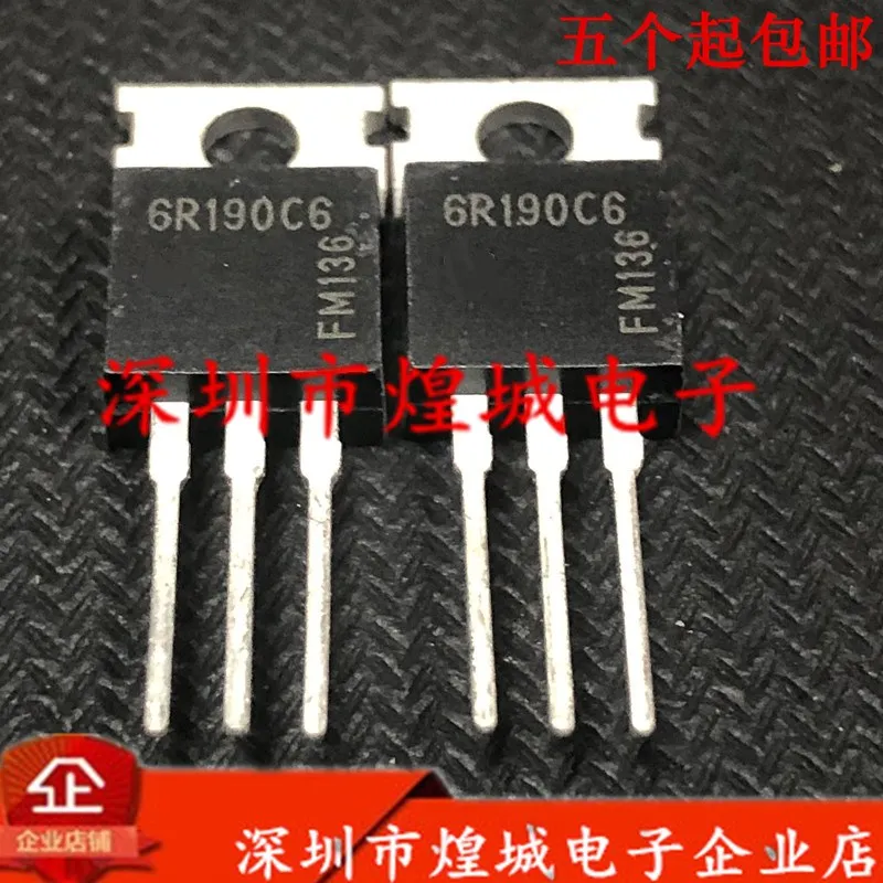 Original 5PCS/ 6R190C6 IPP60R190C6  TO-220 650V 59A