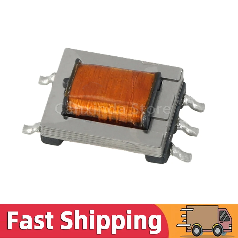 5pcs SMD 5 Pin ED8 Permalloy 1:1 Audio Isolation Transformer 2H 200Hz-20KHz 600:600 ohm Digital Signal with Tapped