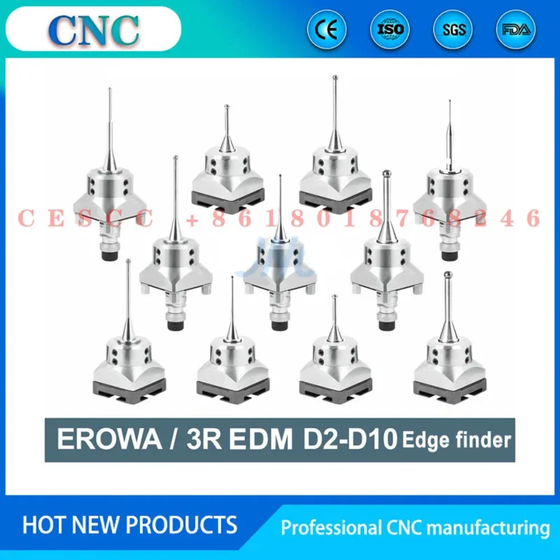 CNC Edm Spark Machine Tungsten Steel Sub-center Rod Edge Finder Ero wa Positioning System Touch Number Ball D5 D6 Reference Ball