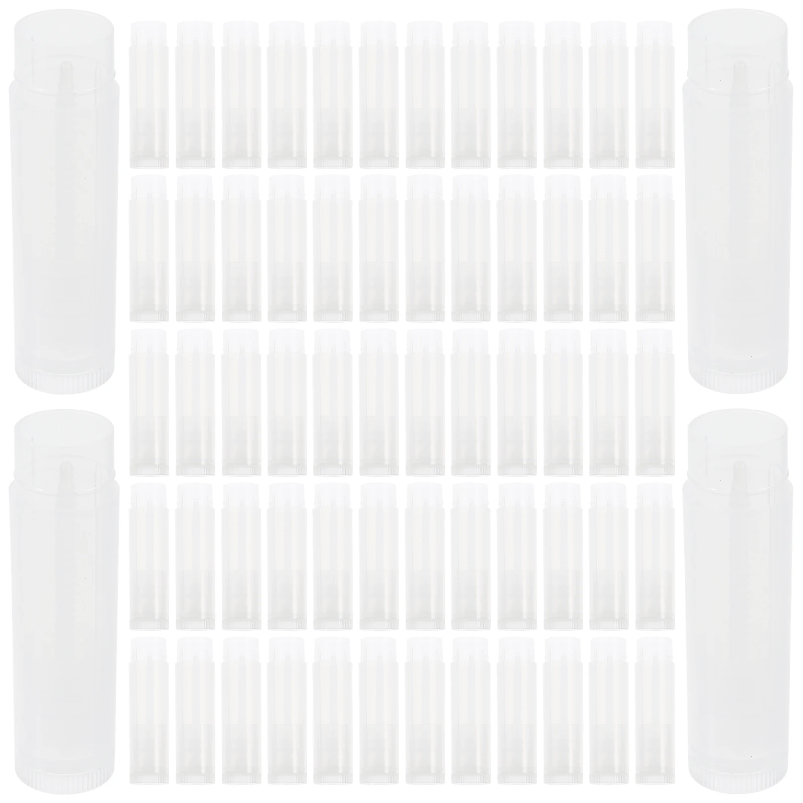 100 stuks zwarte lege lipglossbuizen, hervulbare lippenbalsemcontainers met doppen, reismake-upverpakking, lippenstiftfles