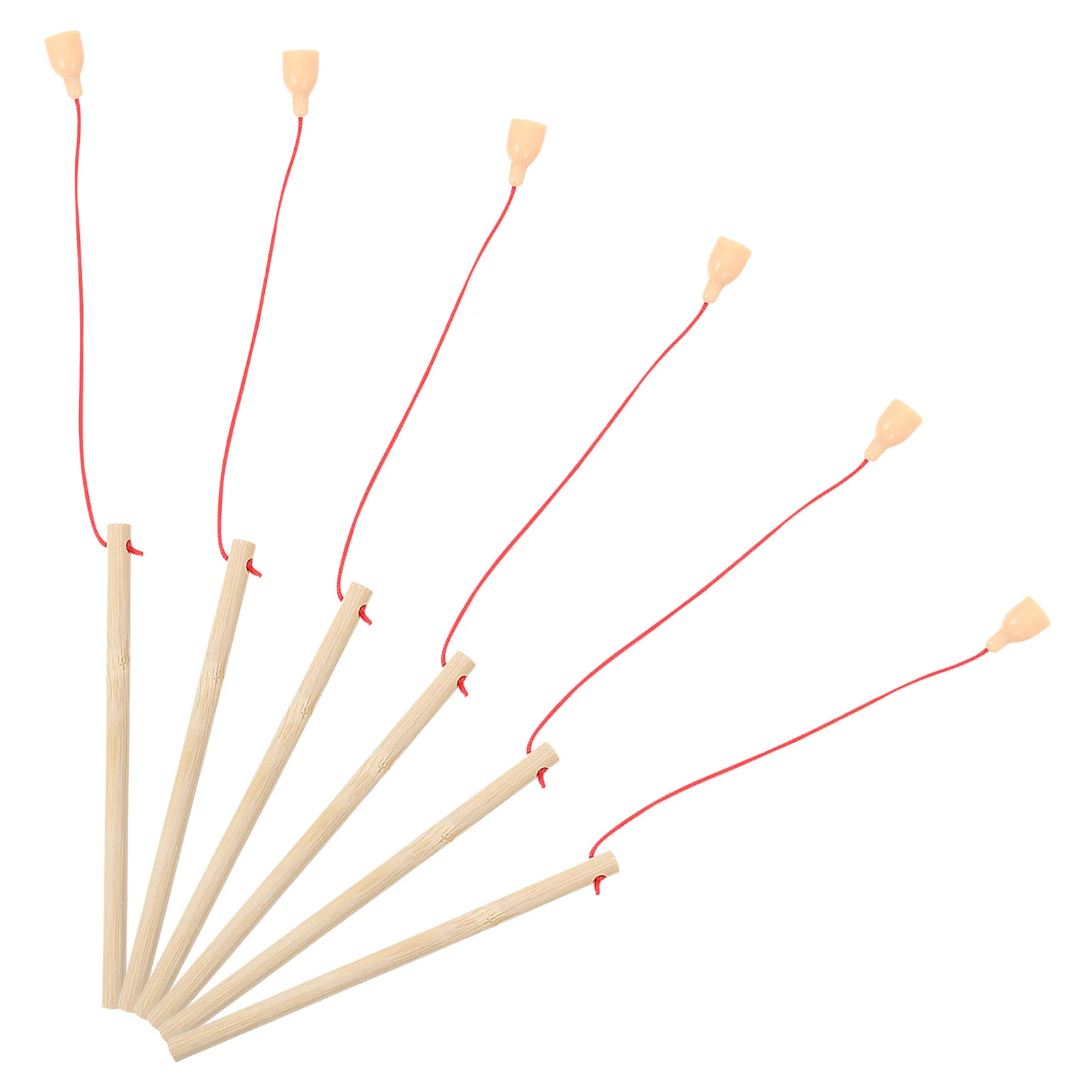 6/12 pezzi di canna da pesca magnetica in legno giocattoli cattura gioco magnete pali da pesca per bambini giocattoli educativi precoci