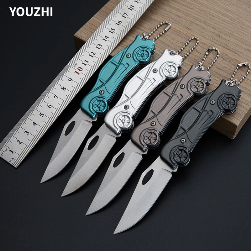 

New Stainless Steel Blade Folding Knife Outdoor Camping Self Defense Emergency Survival Knife Tool Folding Portable Key Knife