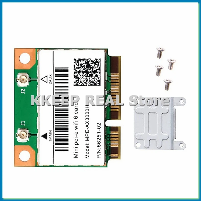 WiFi 6 -AX3000H 2974Mbps Wireless Half Mini PCI-E Wifi Card Bluetooth 5.0 Dual Band 2.4G/5G Wlan Network Card Adapter-ROWI