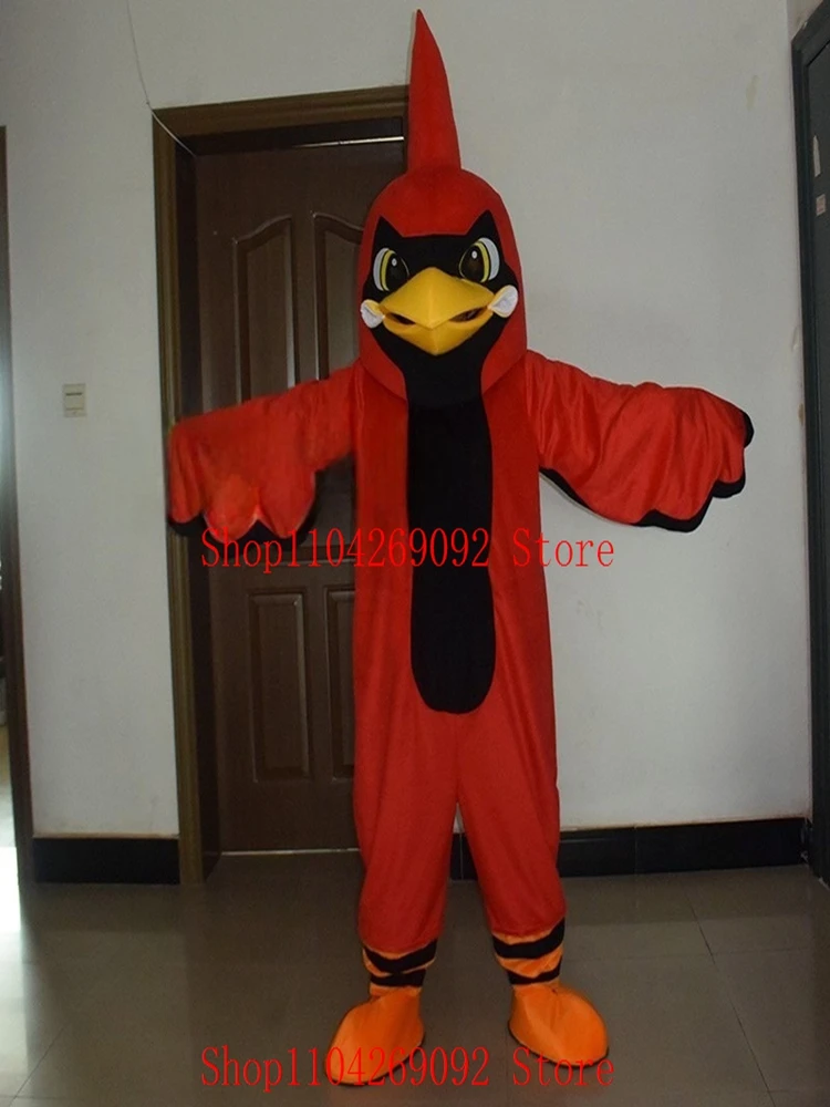 

Hot Sale Red Birds Mascot Costume Cartoon Hot Sale Birthday Cosplay Costumes Anime Birds Mascotter Character Party Maskote