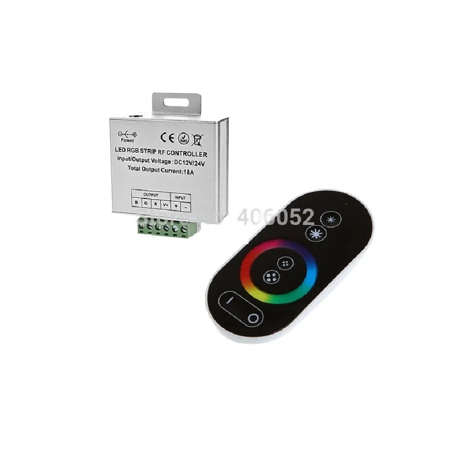 

DC 12-24V Wireless LED Controller RF Touch Panel LED Dimmer For 5050 RGB LED STRIP LIGHT Modules