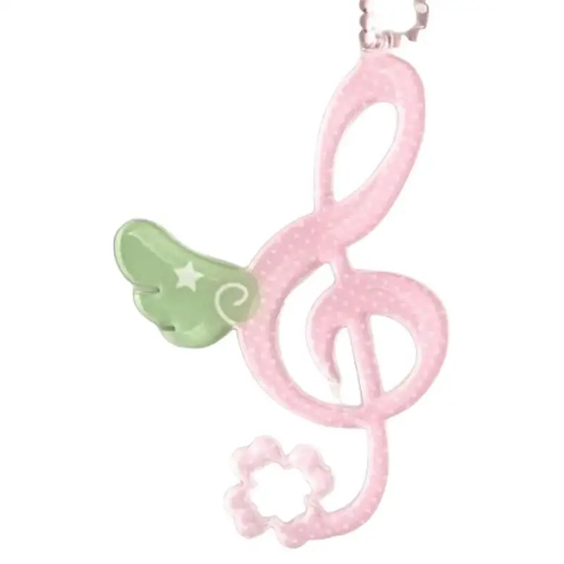 Niedlicher Kleeblatt-Musiknoten-Schlüsselanhänger mit Flügel-Charm, Glücksbringer-Schlüsselring, Ins-Stil, süßer Taschenanhänger für Mädchen und Frauen, Auto-Schlüsselzubehör, Geschenk – Detail 8