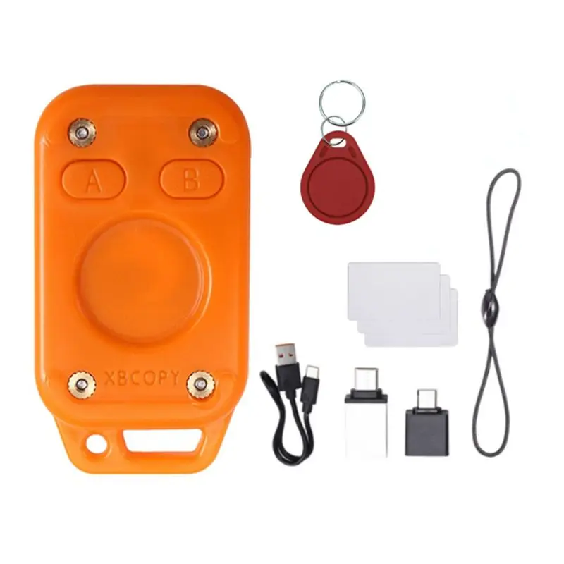 ABZZ-Restart Chameleon V2.0 RFID Emulator 125Khz 13.56Mhz Reader 1UID Keychain+3CUID White Card Chameleon Ultra Duplicator