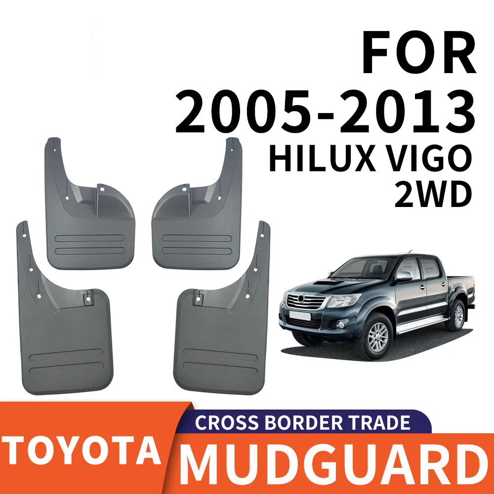 

For 2005-2014 Toyota Hilux VIGO 2WD mudguard Mudflaps Front Rear Flares Splash Guards Cover Car Accessoie