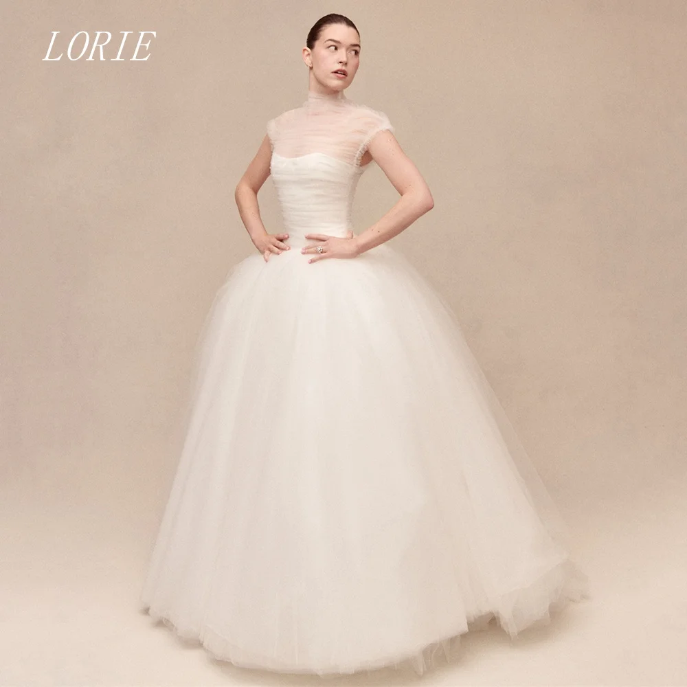LORIE فاخر ألف خط فستان الزفاف الوهم سكوب فساتين زفاف رشيقة الخصر Cinching ثوب زفاف مخصص 2026 #1