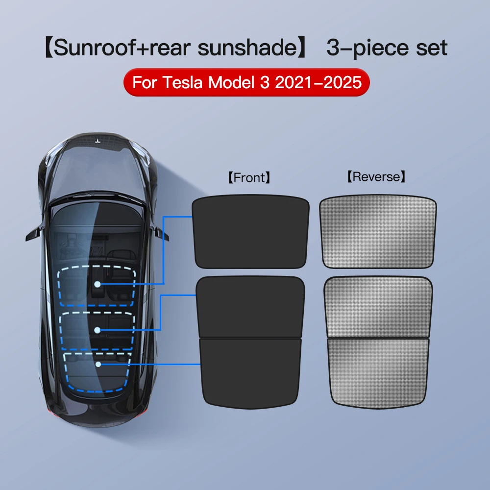 Model 3 Black 3pcs