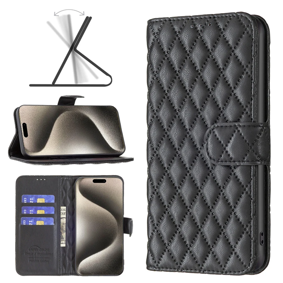 Brieftasche Kleiner Duft Magnetischer Flip mit Kartensteckplatz Ledertasche für iPhone Air 17 Pro Max 16e 16 15 Plus 14 13 12 11 XR SE2 8 7 – Detail 13