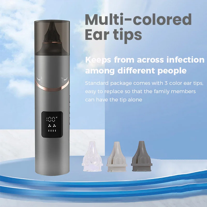 Smart Low Noise Ear Care Device, Termostato secador, Impede o crescimento bacteriano, Impede o canal auditivo, Inflamação seca