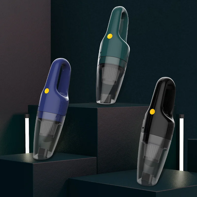 USB Rechargeable High Power Cordless Car Vacuum Cleaner Wet and Dry Dual Use Handheld Household Vacuum Cleaner Bagless