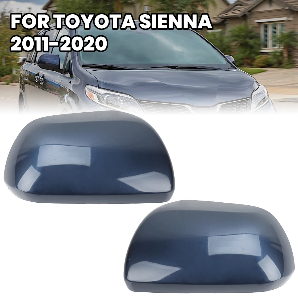 Couvercle de rétroviseur pour Toyota Sienna 2011 2012 2013 2014 2015 2016 2017-2020, couvercle de rétroviseur latéral bleu ardoise, accessoires de voiture