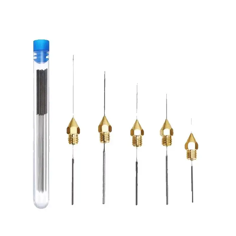 Stainless Steel Nozzle Cleaning Needles Tool 0.2mm 0.3mm 0.4mm 0.5mm 0.6mm Drill For V6 Nozzle 3D Printers Parts